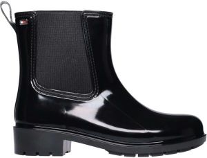 Tommy Hilfiger FLAG RAINBOOT Dámske gumáky, čierna, veľkosť