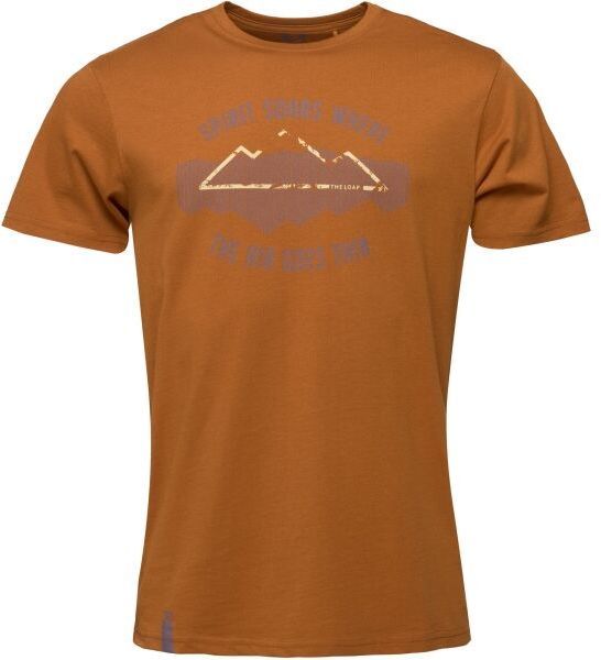 LOAP BRAMÍR Pánske tričko, hnedá, veľkosť