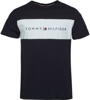 Tommy Hilfiger BLOK LOGO SS Pánske tričko, tmavo modrá, veľkosť