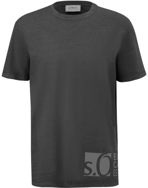 s.Oliver RL T-SHIRT Pánske tričko, tmavo sivá, veľkosť