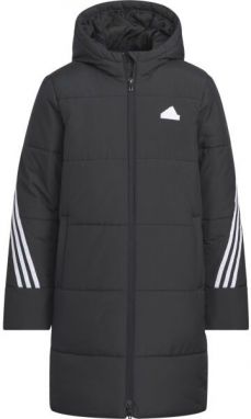 adidas 3-STRIPES PADDED JACKET Detská zateplená bunda, čierna, veľkosť