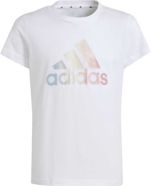 adidas BIG LOGO T-SHIRT Dievčenské tričko, biela, veľkosť