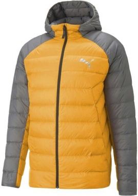 Puma PACKLITE HOODED DOWN JACKET Pánska bunda, žltá, veľkosť