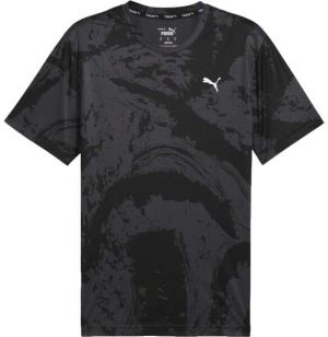 Puma TRAIN ALL DAY AOP TEE Pánske športové tričko, čierna, veľkosť