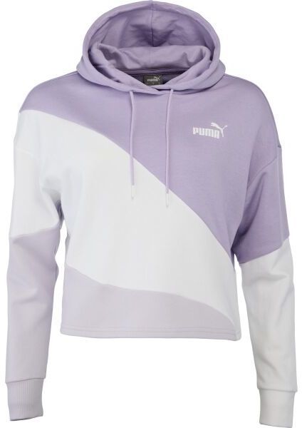 Puma POWER CAT HOODIE TR Dámska mikina, fialová, veľkosť