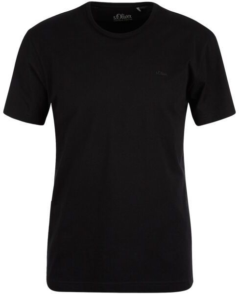 s.Oliver RL T-SHIRT SS NOOS Pánske tričko, čierna, veľkosť