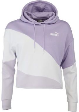 Puma POWER CAT HOODIE TR Dámska mikina, fialová, veľkosť
