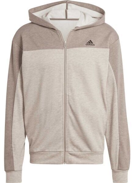 adidas MEL FZ Pánska mikina, béžová, veľkosť