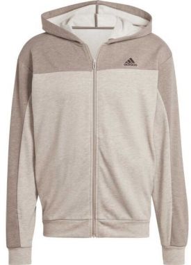 adidas MEL FZ Pánska mikina, béžová, veľkosť