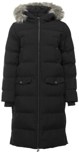 Lotto MIMMO Dlhý dámsky prešívaný kabát, čierna, veľkosť