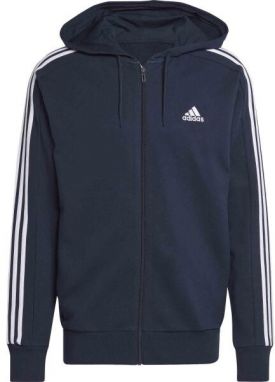 adidas ESSENTIALS FRENCH 3-STRIPES HOODIE Pánska mikina, tmavo modrá, veľkosť XXL