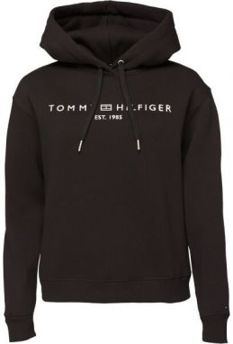 Tommy Hilfiger MODERN REG CORP LOGO HOODIE Dámska mikina, čierna, veľkosť