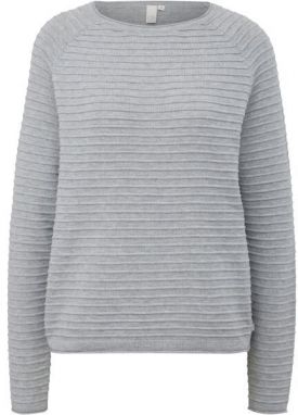 s.Oliver QS KNITTED PULLOVER NOOS Dámsky sveter, sivá, veľkosť