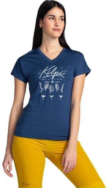KILPI MERIN Dámske merino tričko, tmavo modrá, veľkosť