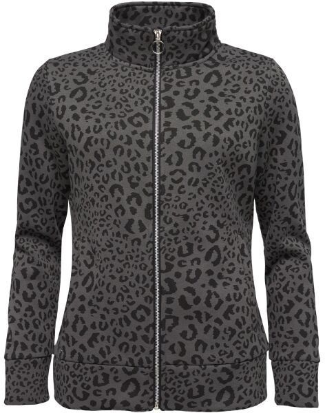 Willard KERA Dámska mikina so zapínaním po celej dĺžke, tmavo sivá, veľkosť XXL