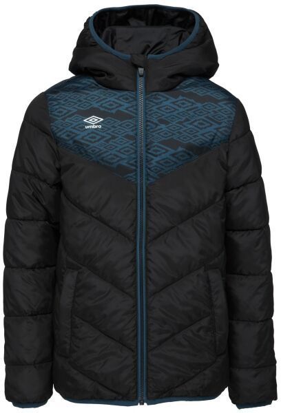 Umbro ROBONI Ľahká detská prešívaná bunda, čierna, veľkosť 152-158