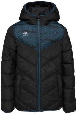 Umbro ROBONI Ľahká detská prešívaná bunda, čierna, veľkosť 152-158
