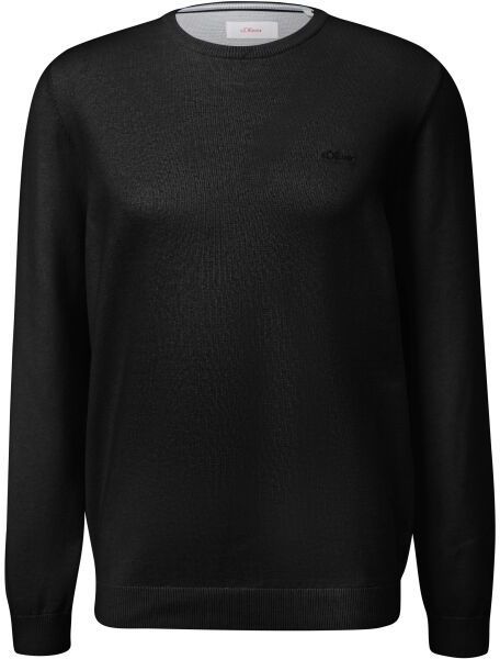 s.Oliver RL KNITTED PULLOVER NOOS Pánsky sveter, čierna, veľkosť XXXL