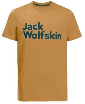 Jack Wolfskin BRAND T M Pánske tričko, žltá, veľkosť