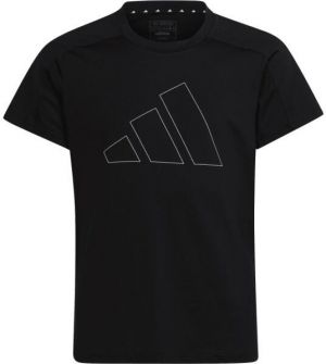 adidas TR-ES BL T Dievčenské tričko, čierna, veľkosť
