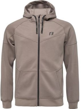 Fitforce GALIPETE Pánska fitness mikina, hnedá, veľkosť