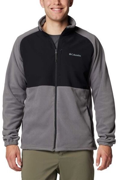 Columbia SAGE PEAK FULL ZIP FLEECE Pánska bunda, sivá, veľkosť