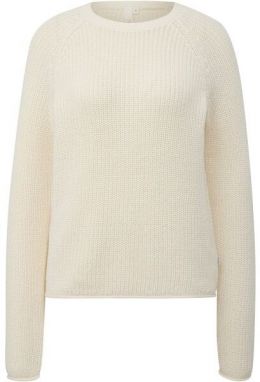 s.Oliver QS KNITTED PULLOVER NOOS Dámsky sveter, béžová, veľkosť