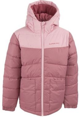 ALPINE PRO CLASO Detská bunda, ružová, veľkosť 104-110