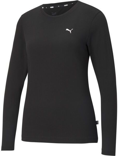 Puma ESSENTIALS LONG SLEEVE TEE Dámske tričko, čierna, veľkosť