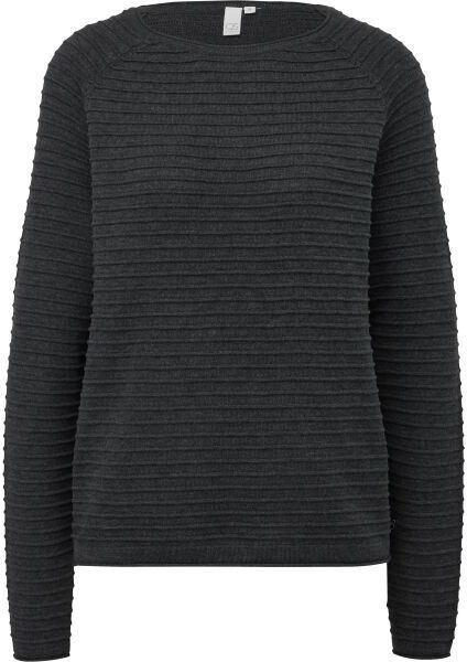 s.Oliver QS KNITTED PULLOVER NOOS Dámsky sveter, čierna, veľkosť