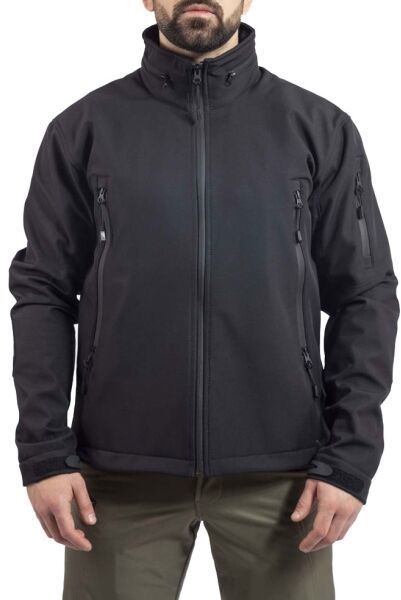 VAVWEAR SHELLHT04 Pánska softshellová bunda, čierna, veľkosť