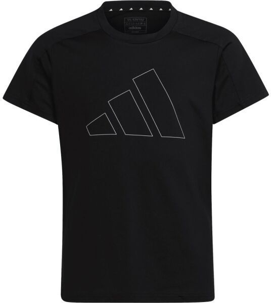 adidas TR-ES BL T Dievčenské tričko, čierna, veľkosť