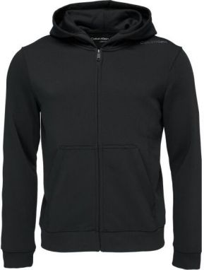 Calvin Klein PW - FULL ZIP HOODIE Pánska mikina, čierna, veľkosť