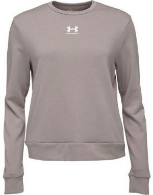 Under Armour RIVAL TERRY CREW Dámska mikina, sivá, veľkosť