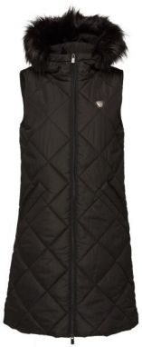Willard DAGNA Dámska dlhá prešívaná vesta, čierna, veľkosť XXL
