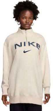 Nike SPORTSWEAR PHOENIX FLEECE Dámska mikina, béžová, veľkosť