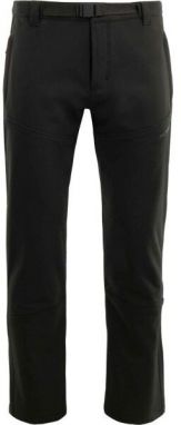 ALPINE PRO LOGOB Pánske softshellové nohavice, čierna, veľkosť