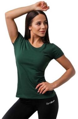 GymBeam BASIC W Dámske tričko, tmavo zelená, veľkosť