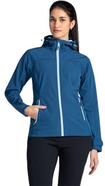 KILPI RAVIA Dámska softshellová bunda, modrá, veľkosť