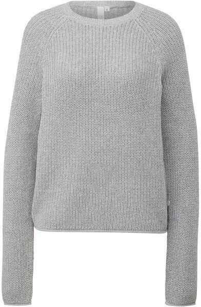 s.Oliver QS KNITTED PULLOVER NOOS Dámsky sveter, sivá, veľkosť