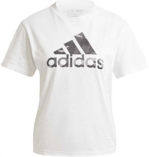 adidas CAMO GRAPHIC T-SHIRT Dámske tričko, biela, veľkosť