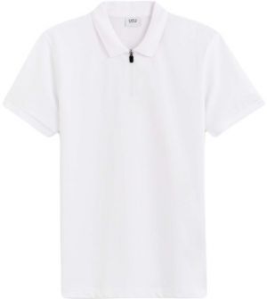 CELIO GEBENOIT Pánske tričko polo, biela, veľkosť