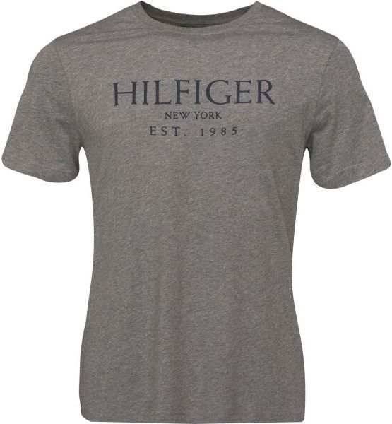Tommy Hilfiger BIG HILFIGER TEE Pánske tričko, tmavo sivá, veľkosť