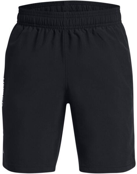 Under Armour WOVEN WORDMARK Chlapčenské krátke nohavice, čierna, veľkosť L