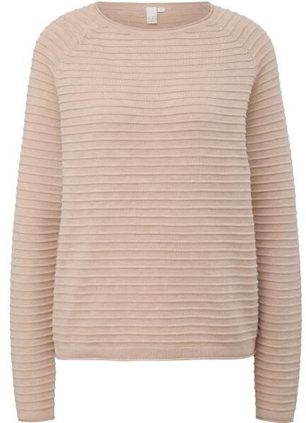 s.Oliver QS KNITTED PULLOVER NOOS Dámsky sveter, béžová, veľkosť