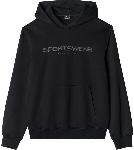 4F HOODIE OVER HEAD Pánska mikina, čierna, veľkosť