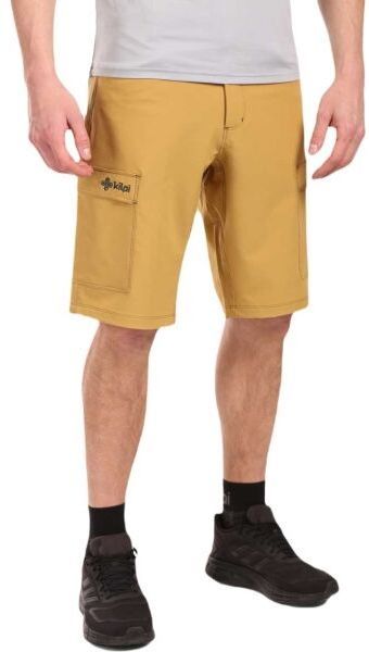 KILPI KILKIS Pánske outdoorové kraťasy, zlatá, veľkosť