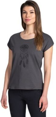 KILPI ROANE Dámske bavlnené tričko, tmavo sivá, veľkosť