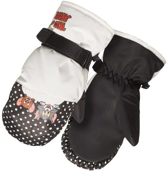 TOM AND JERRY SNOWTIME Detské zimné palčiaky, čierna, veľkosť 4-5Y