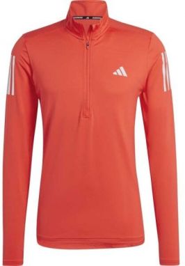 adidas OTR 1/4 ZIP Pánska bežecká mikina, červená, veľkosť